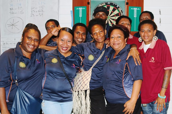 Air Niugini Terminal Staff Win Dart JKP Memorial Cup