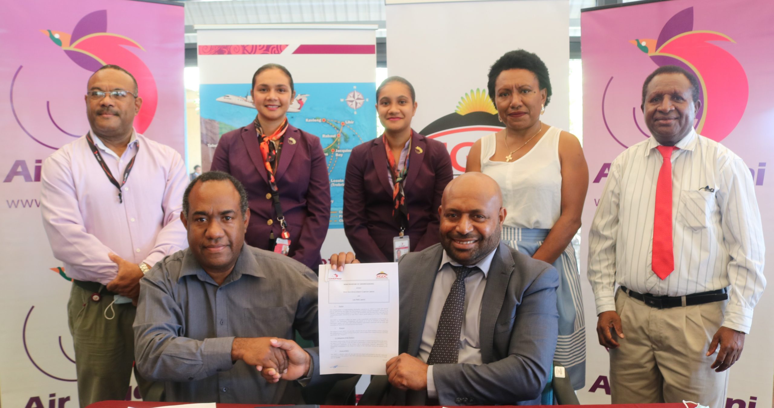 Link PNG signs MOU with Hides Gas Development Company for Charter Services